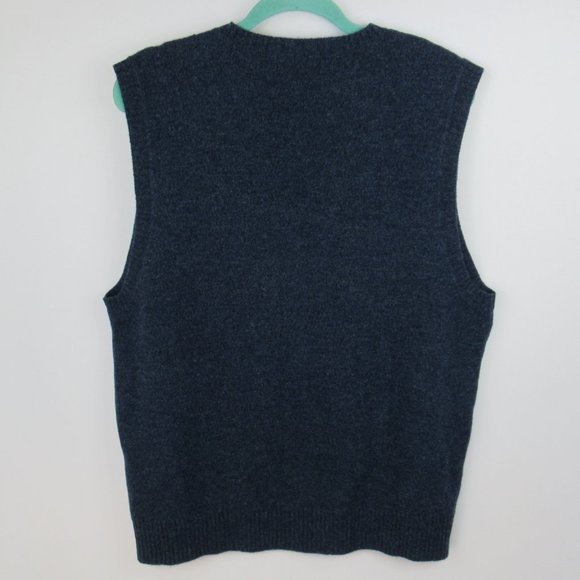 Club Room Charter Club 100% Wool V-Neck Sweater Vest sz L - Picture 2 of 6